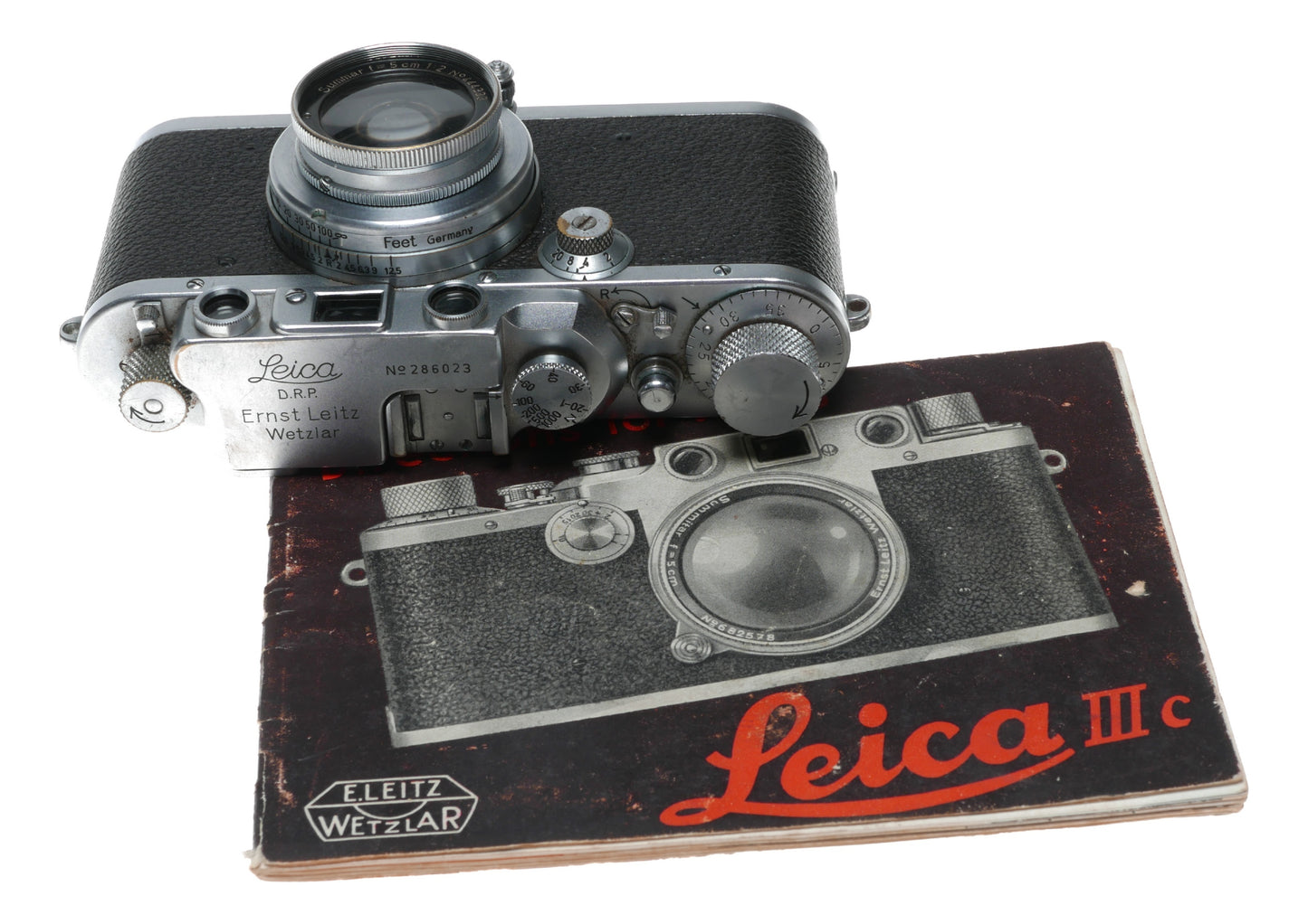 Leica IIIb rangefinder Summar f=5cm 1:2 lens 35mm vintage film camera