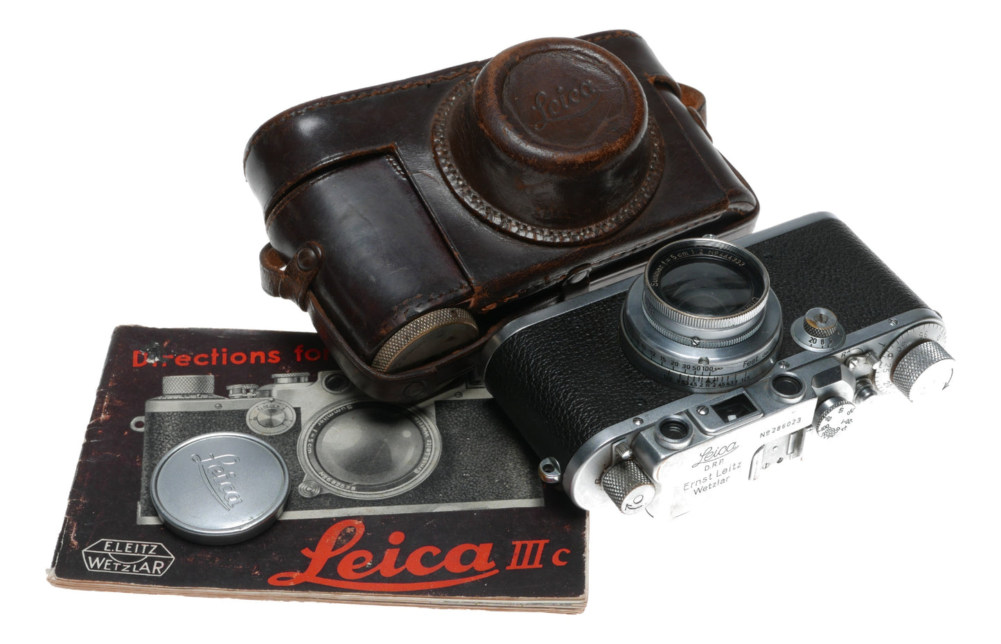 Leica IIIb rangefinder Summar f=5cm 1:2 lens 35mm vintage film camera