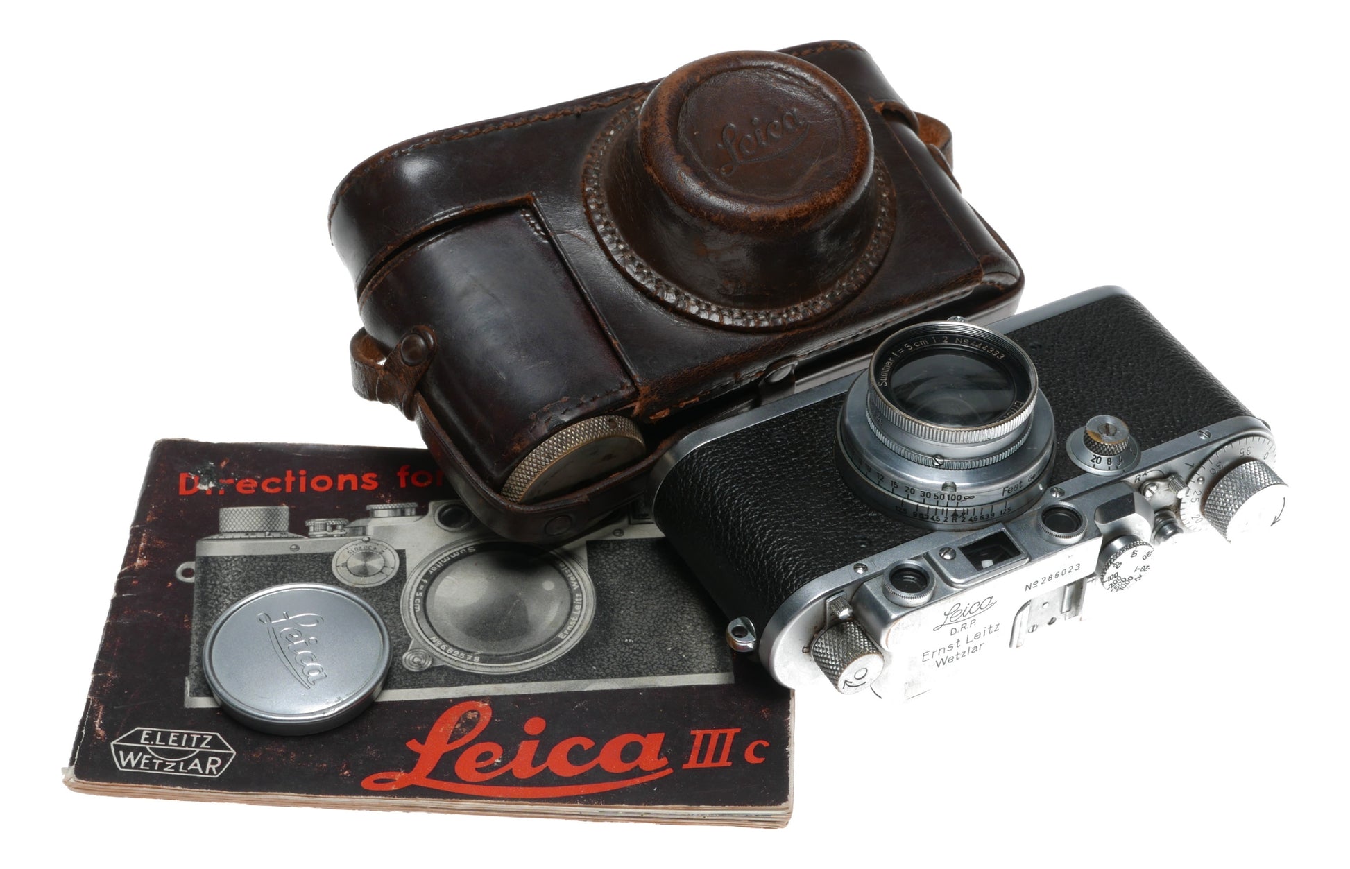 Leica IIIb rangefinder Summar f=5cm 1:2 lens 35mm vintage film camera