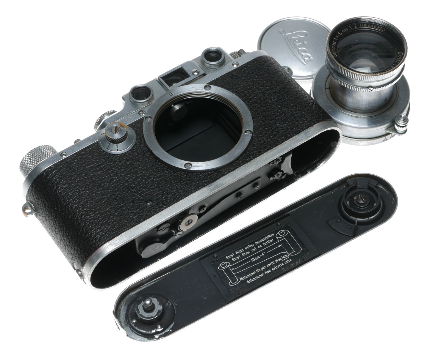 Leica IIIb rangefinder Summar f=5cm 1:2 lens 35mm vintage film camera