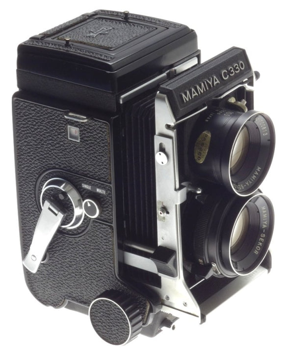 MAMIYA C330 PROFFESSIONAL 6x6 BLUE 3.5/105mm SEKOR LENS TLR MEDIUM FORMAT CAMERA