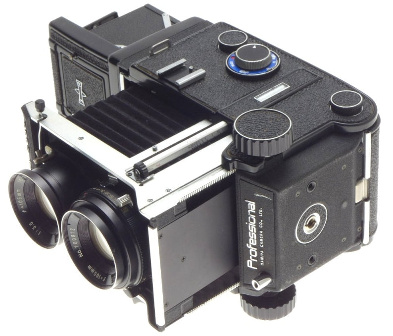 MAMIYA C330 PROFFESSIONAL 6x6 BLUE 3.5/105mm SEKOR LENS TLR MEDIUM FORMAT CAMERA