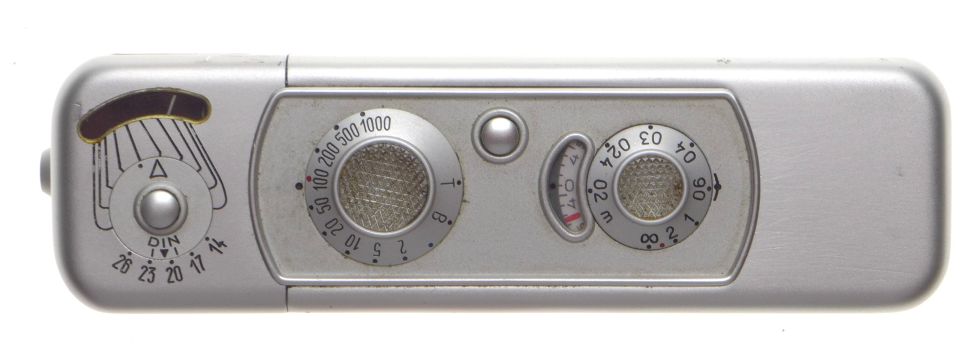 MINOX B Vintage Sub miniature Silver Spy Camera 8x11mm Film exposure meter NICE