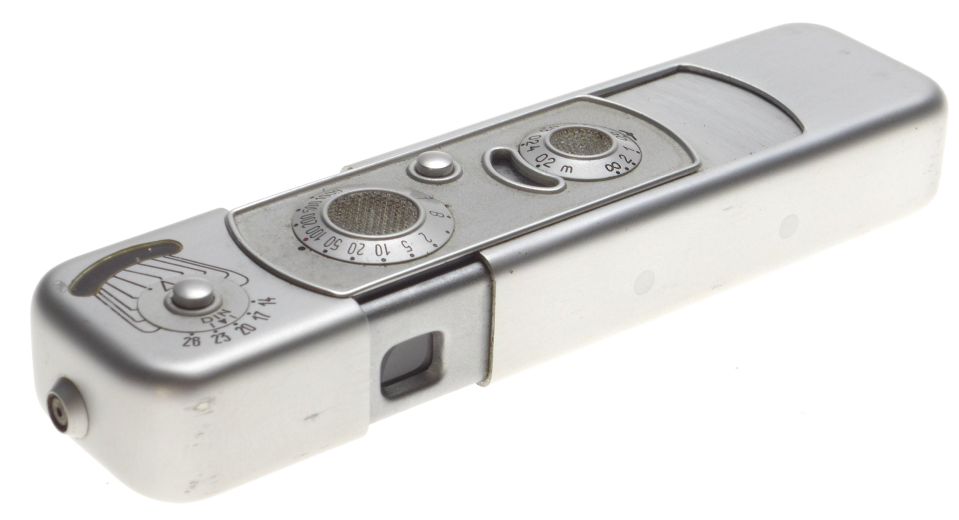 MINOX B Vintage Sub miniature Silver Spy Camera 8x11mm Film exposure meter NICE