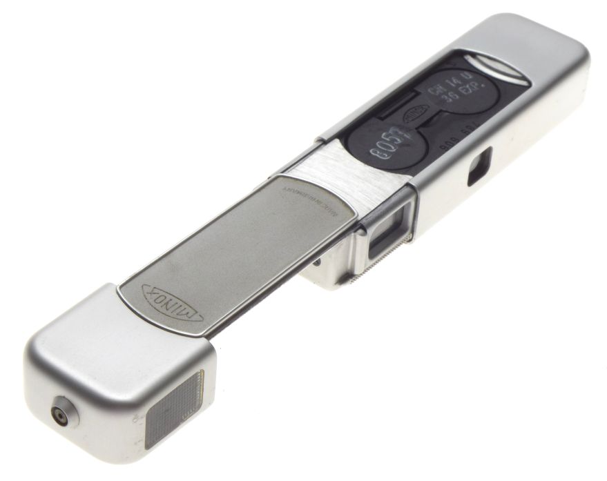 MINOX B Vintage Sub miniature Silver Spy Camera 8x11mm Film exposure meter NICE