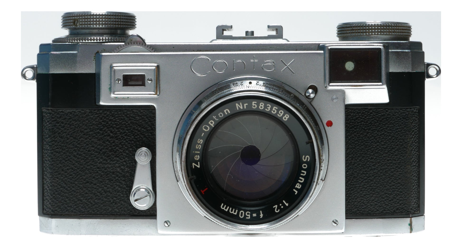 Zeiss Opton T Sonnar 1:2 f=5cm RF Contax camera cased clean condition