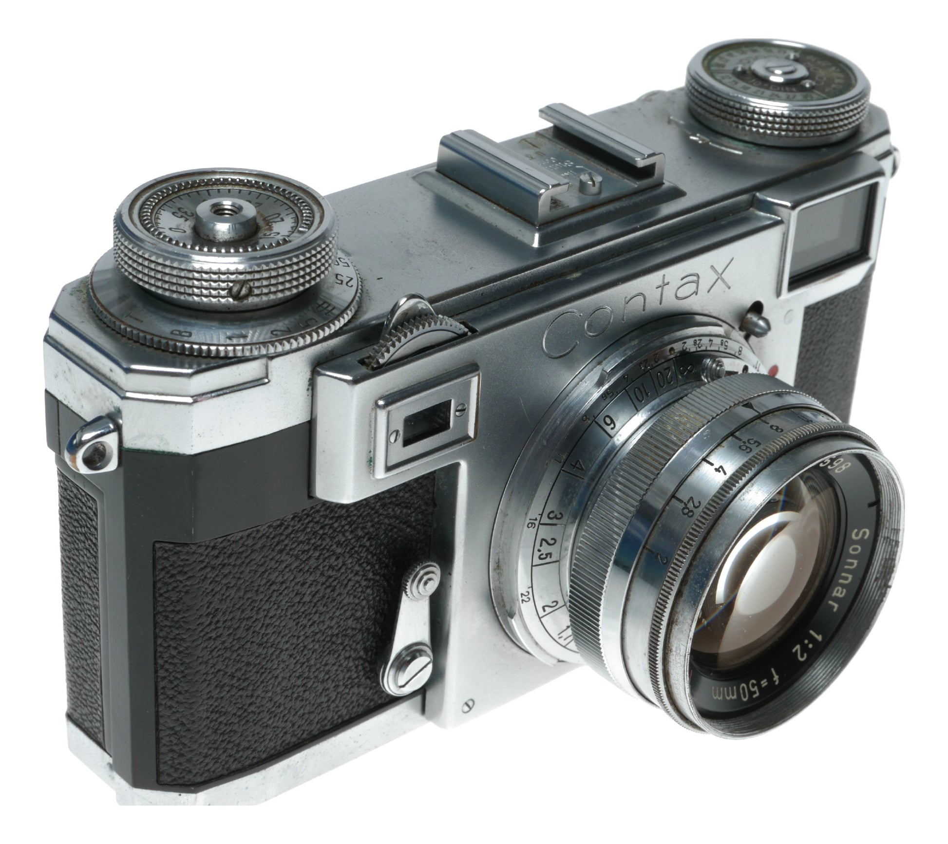 Zeiss Opton T Sonnar 1:2 f=5cm RF Contax camera cased clean condition