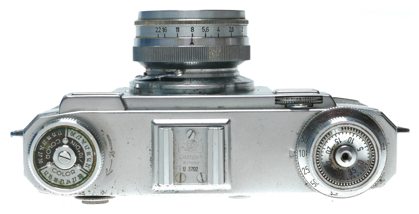 Zeiss Opton T Sonnar 1:2 f=5cm RF Contax camera cased clean condition