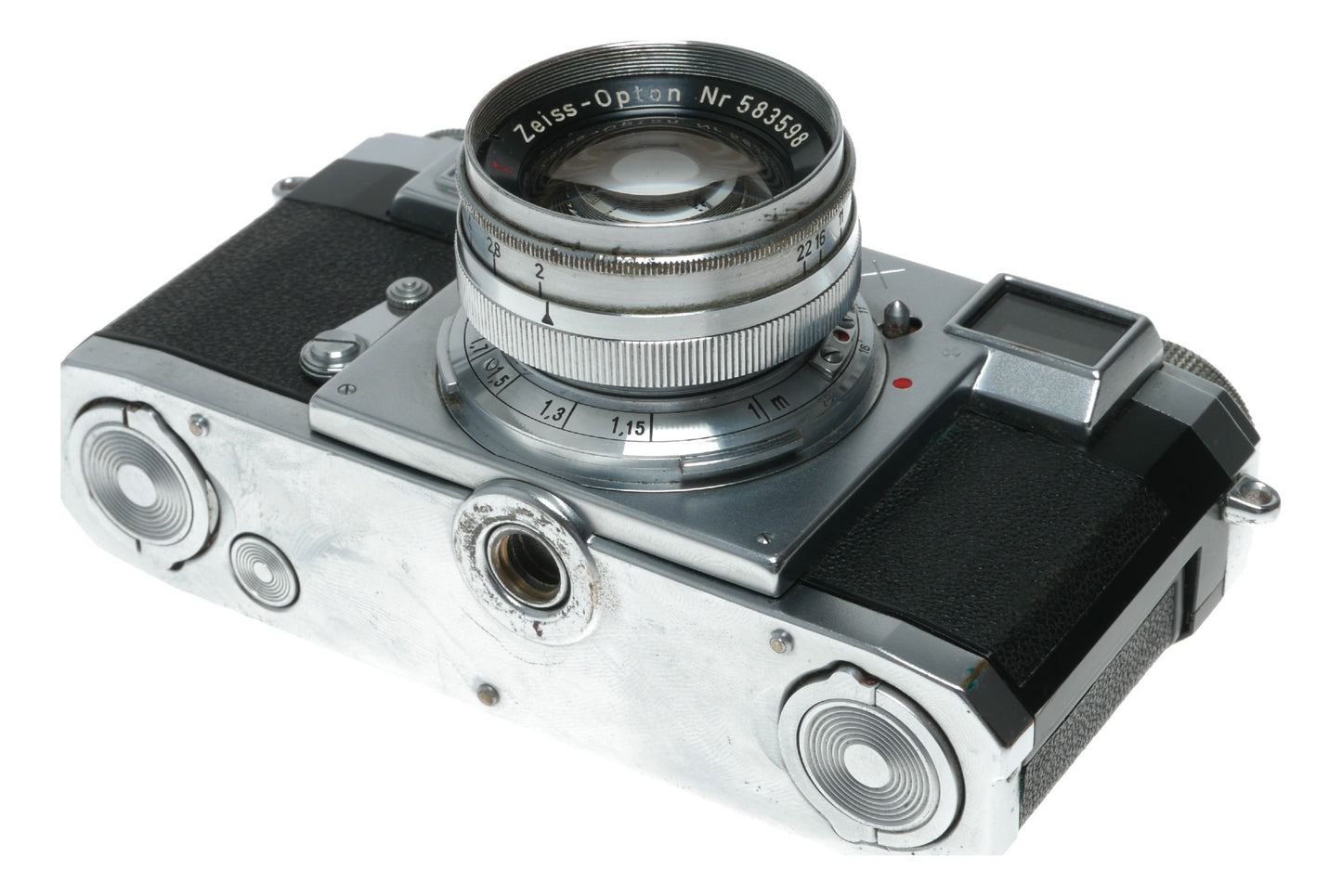 Zeiss Opton T Sonnar 1:2 f=5cm RF Contax camera cased clean condition