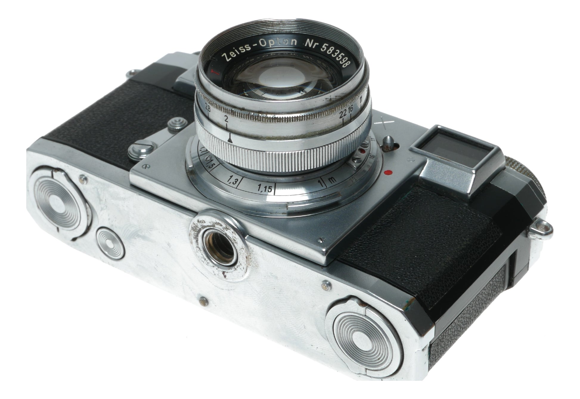 Zeiss Opton T Sonnar 1:2 f=5cm RF Contax camera cased clean condition