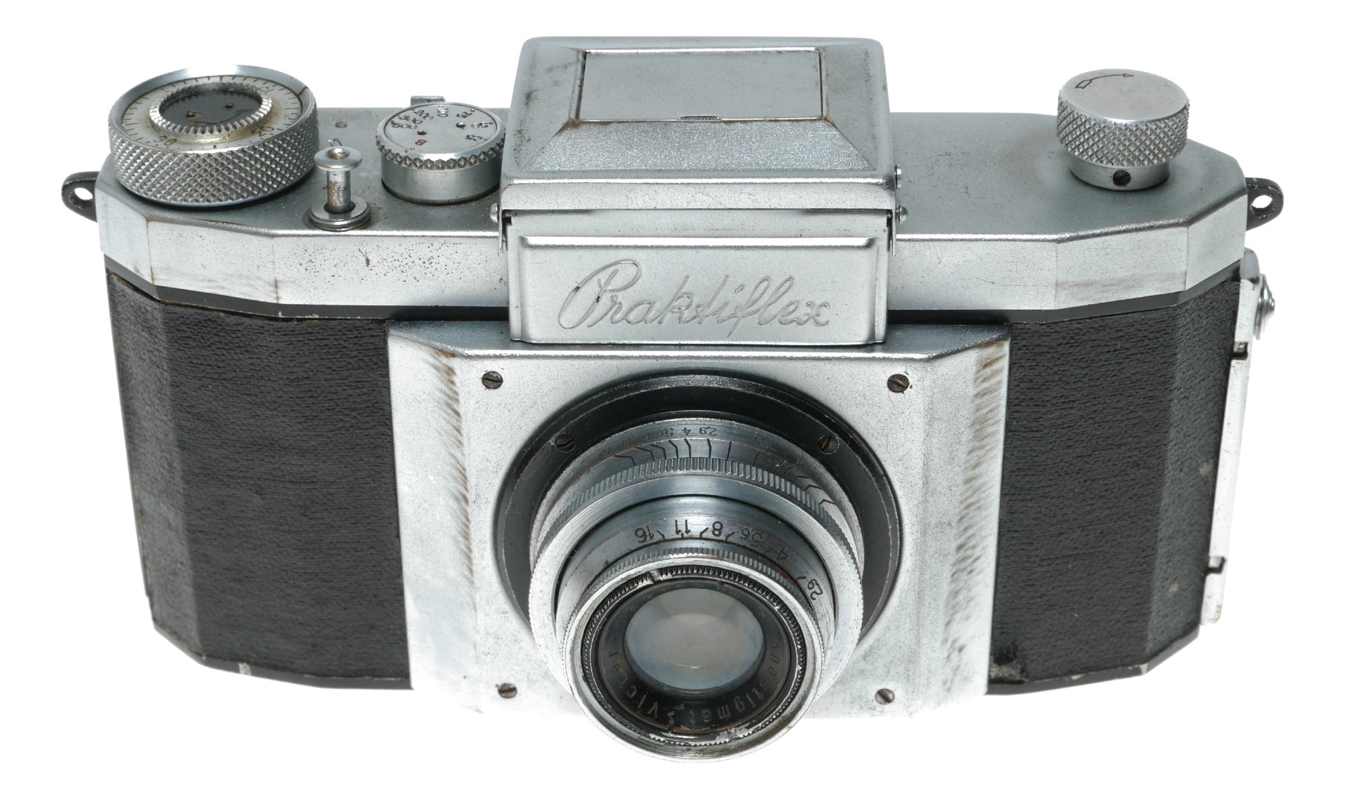 Praktiflex SLR camera Anastigmat Victa 1:2.9 f=5cm lens rare version