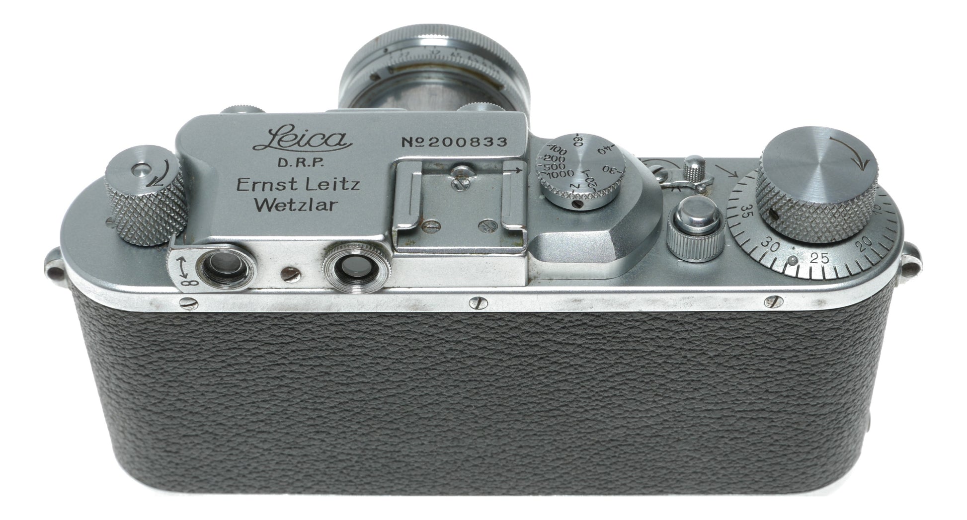 Leica III rangefinder camera Summar f=5cm 1:2 lens cap case vintage