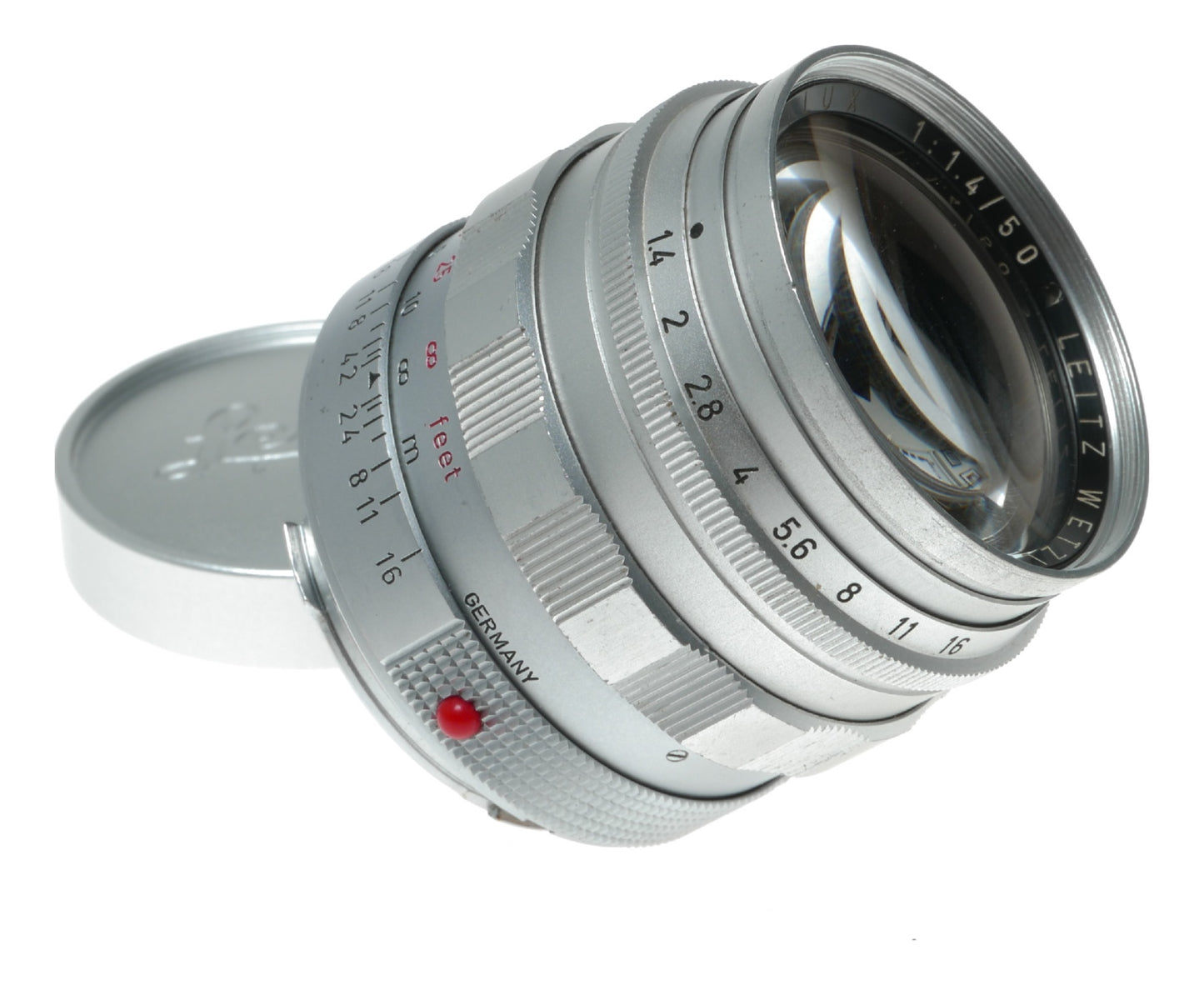 LEICA Summilux 1.4/50mm chrome silver satin M mount coated vintage lens f=50mm