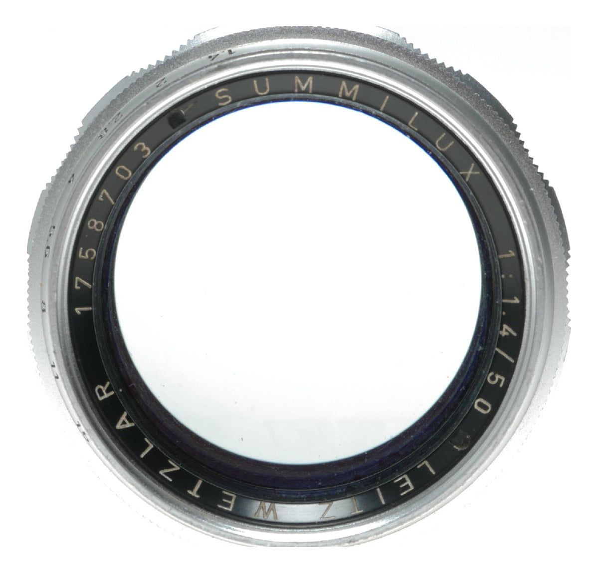 LEICA Summilux 1.4/50mm chrome silver satin M mount coated vintage lens f=50mm