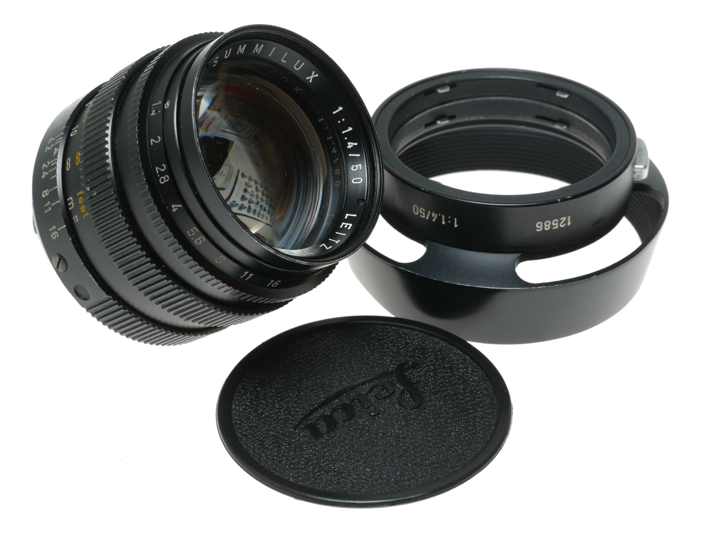 Leica Summilux 1:1.4/50mm 11114 Black lens f=50mm 12586 boxed