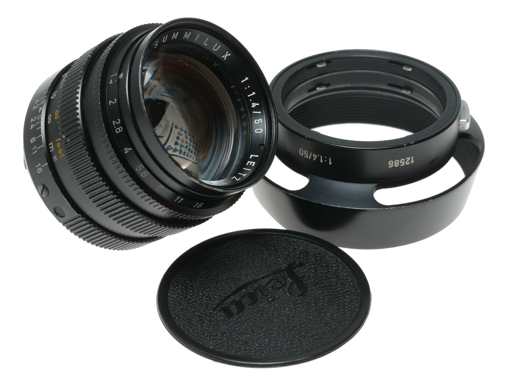 Leica Summilux 1:1.4/50mm 11114 Black lens f=50mm 12586 boxed