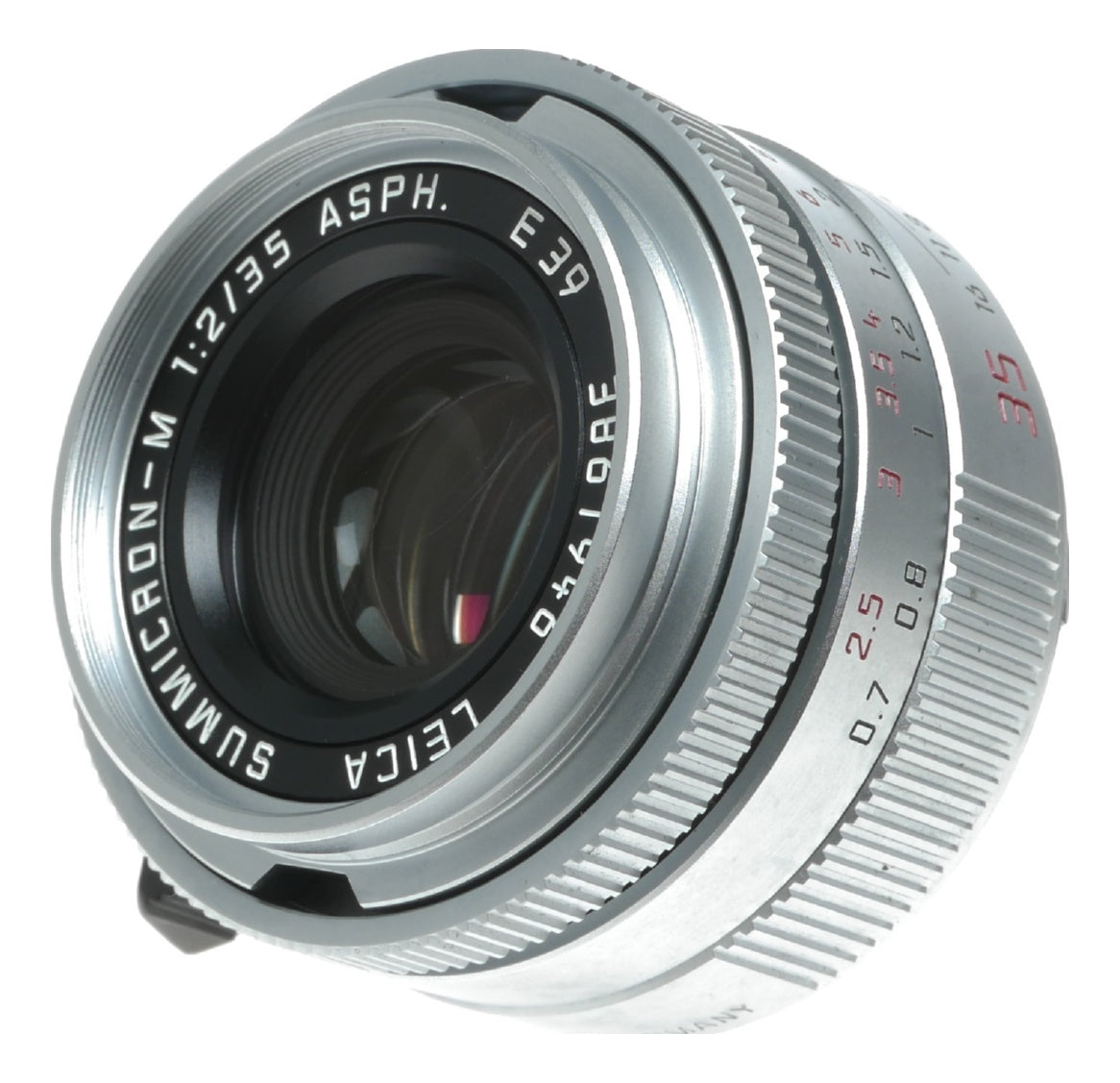 Leica Summicron-M 1:2/35mm Asph. Silver 11882 Boxed hood pouch papers