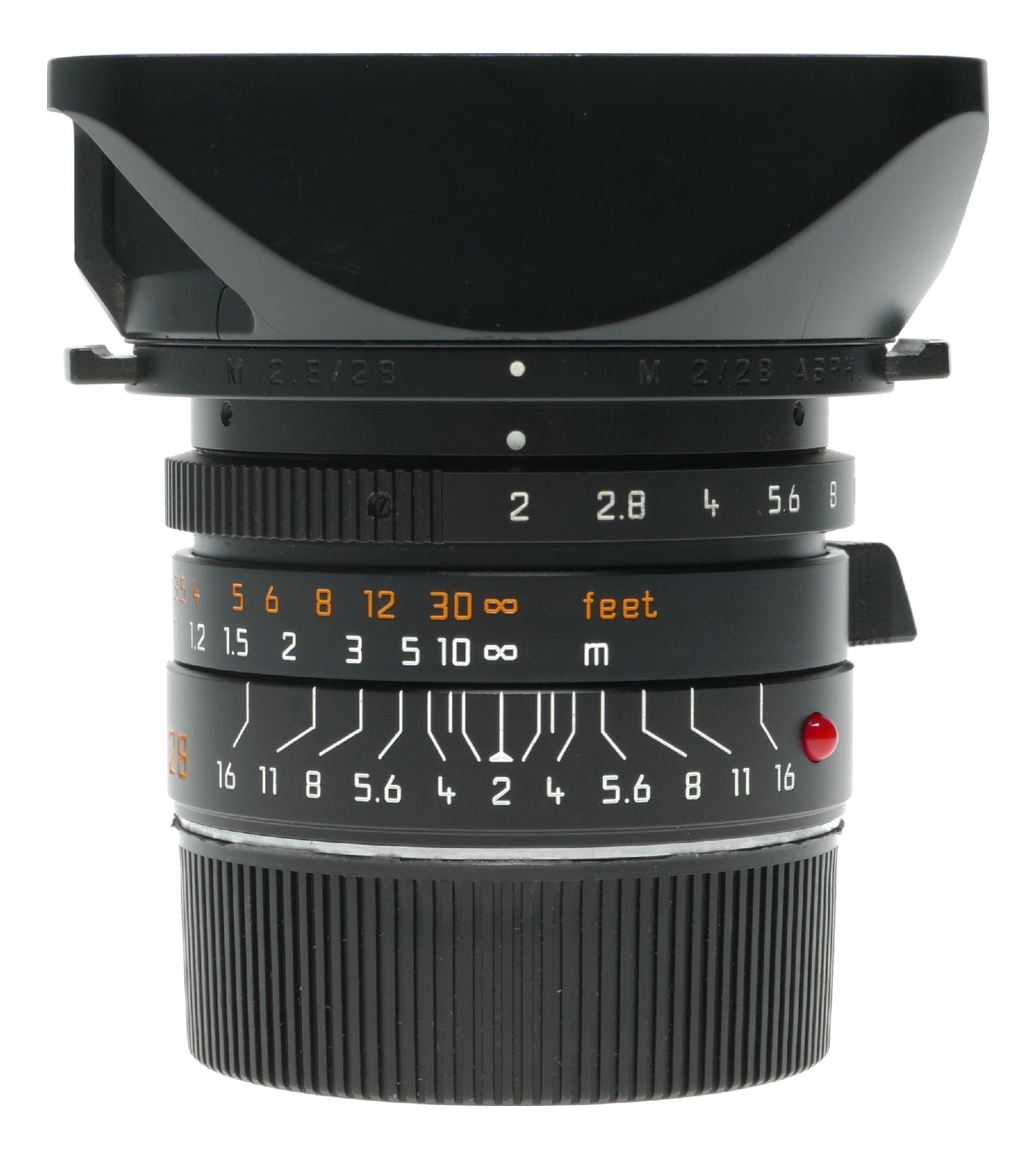 Leica Summicron-M 1:2/28mm Asph. E46 lens hood caps pouch 11604