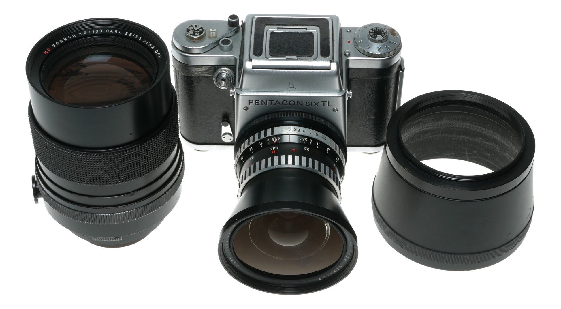 Pentacon Six TL Medium format film camera Flektogon Sonnar lenes set