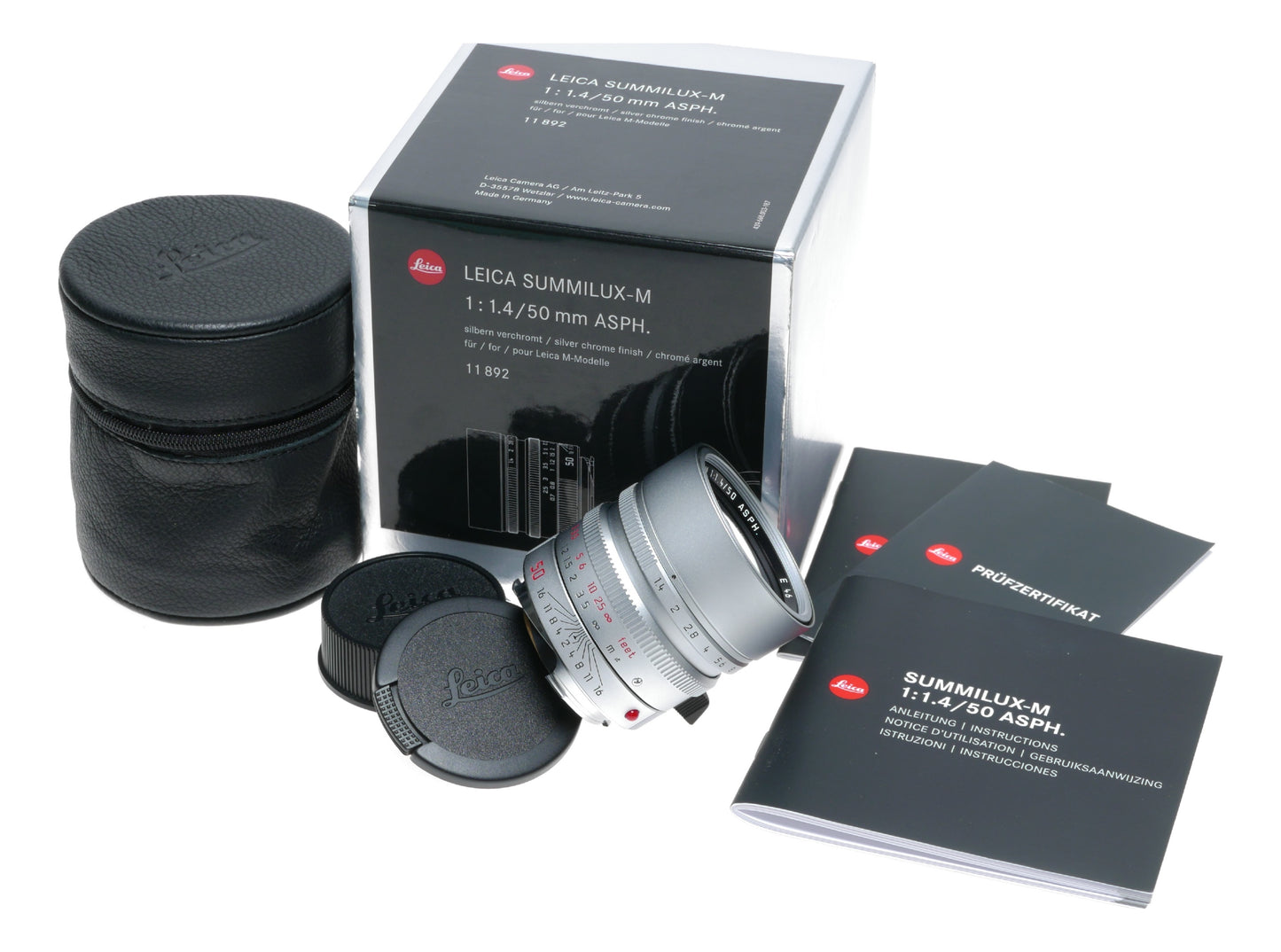 11892 Leica Summilux-M 50mm f/1.4 6 bit silver lens fits M240 M10-R 1.4/50
