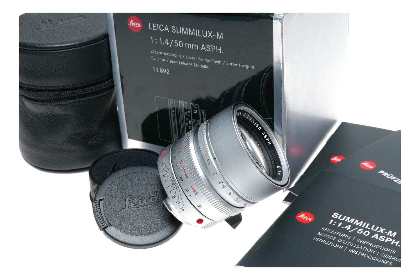 11892 Leica Summilux-M 50mm f/1.4 6 bit silver lens fits M240 M10-R 1.4/50