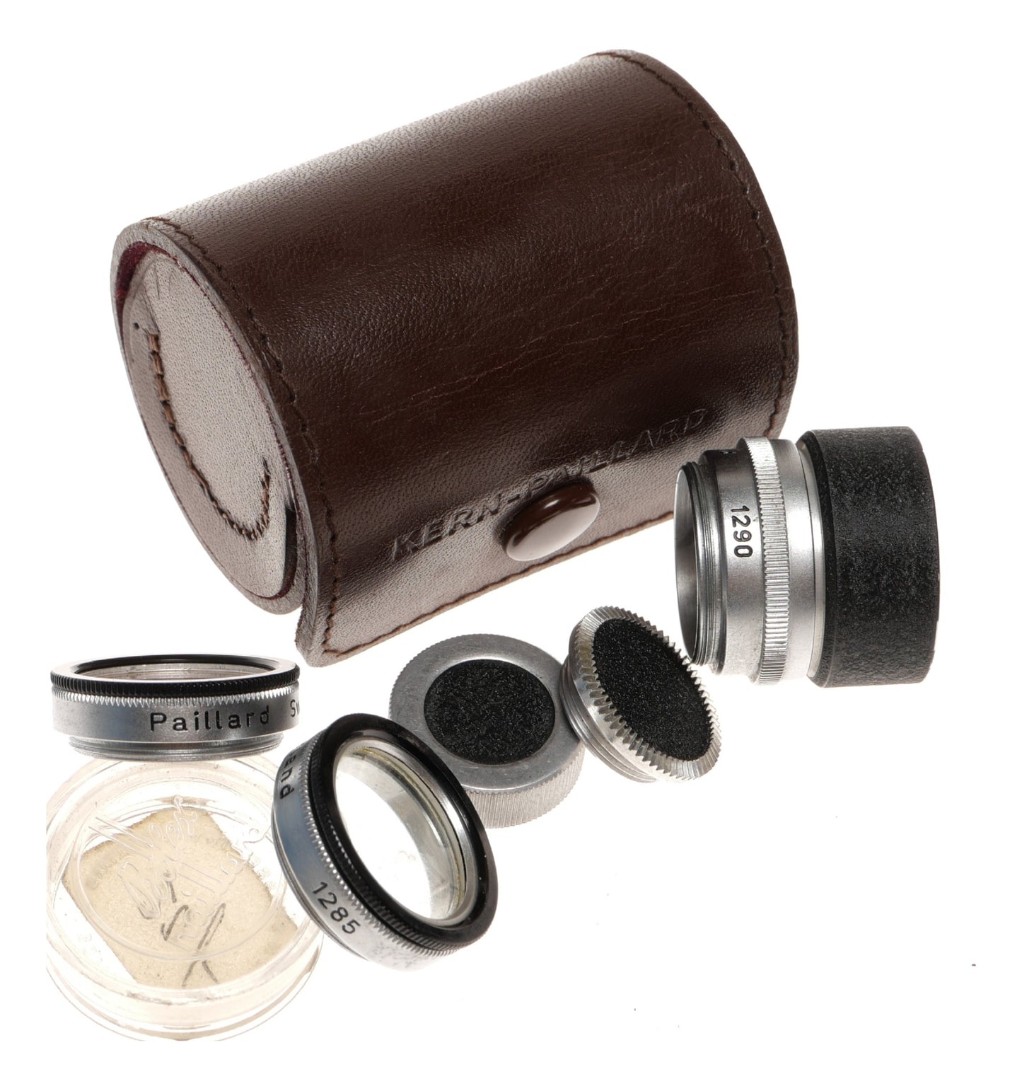 Kern-Paillard Bolex 16mm Cine Lens Set 1290 1285 Case