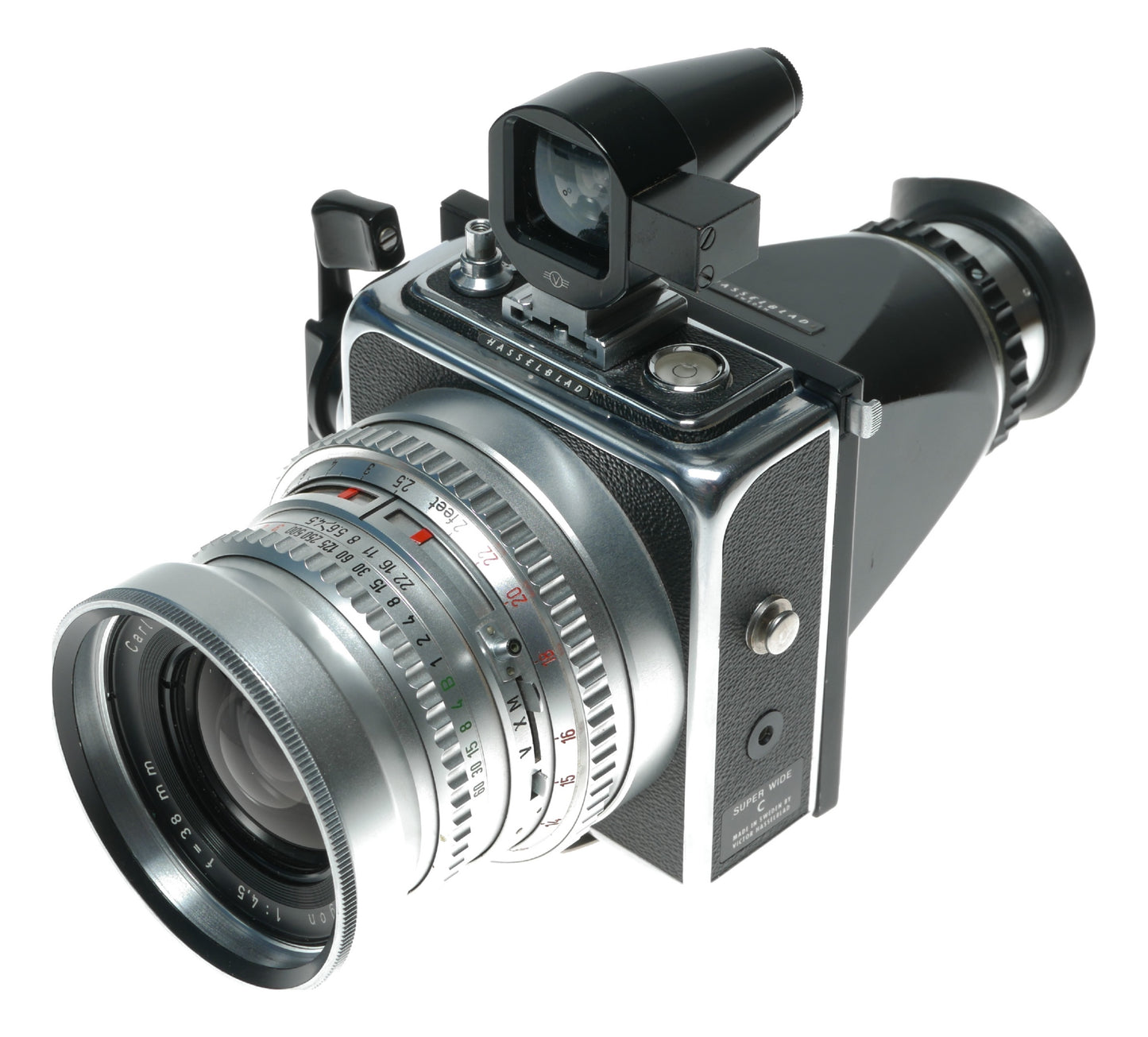 Hasselblad Super Wide C Zeiss Biogon 1:4.5 f=38 mm SWC camera set