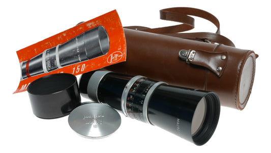 Macro-Yvar 3.3 f/150 mm Bolex Cine Bolex Lens caps manual case hood set
