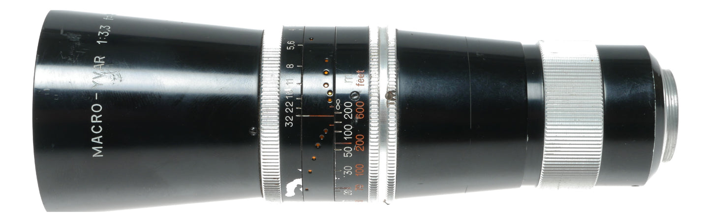 Macro-Yvar 3.3 f/150 mm Bolex Cine Bolex Lens caps manual case hood set