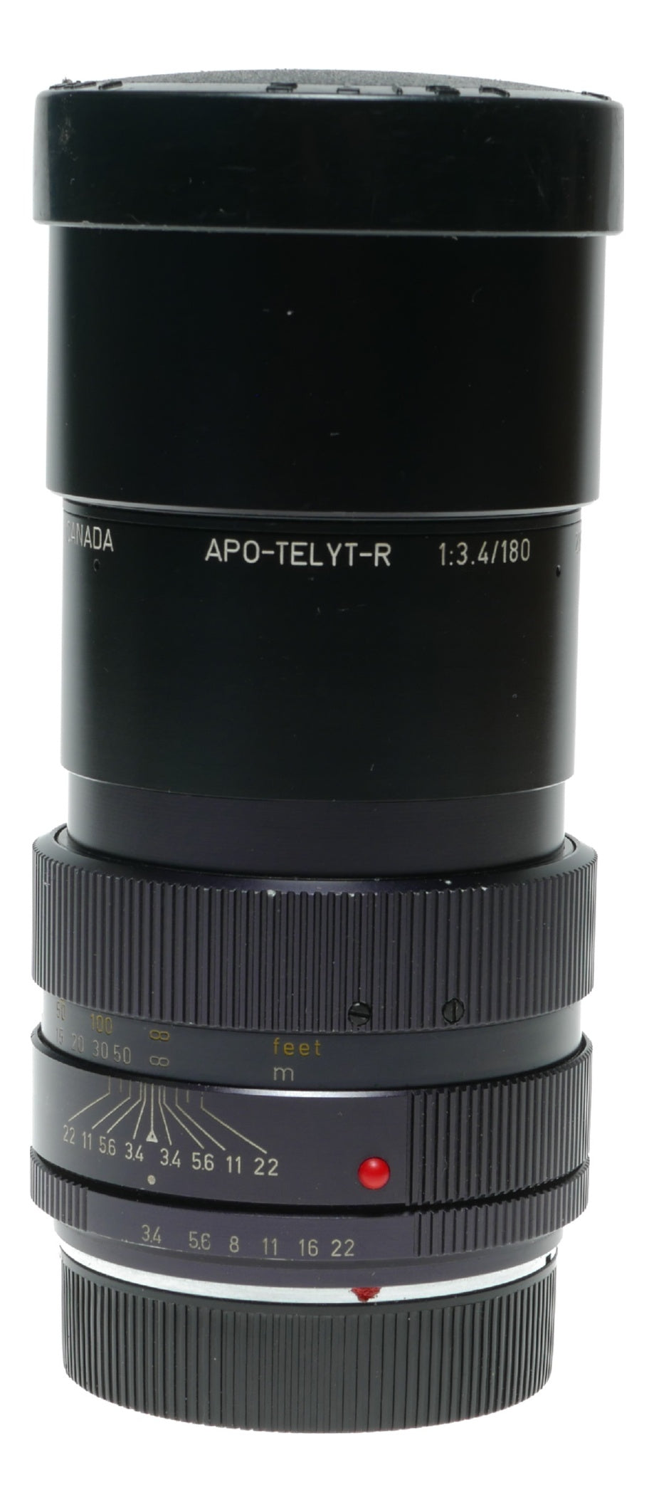 Leica Apo-Telyt-R 1:3.4/180mm SLR camera lens Canada caps 11242