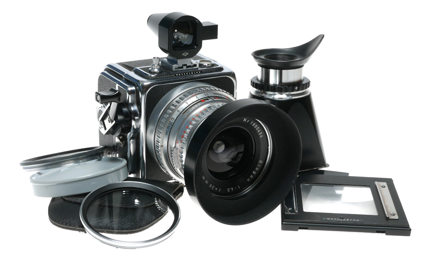 Hasselblad Super Wide C Zeiss Biogon 1:4.5 f=38 mm SWC camera set