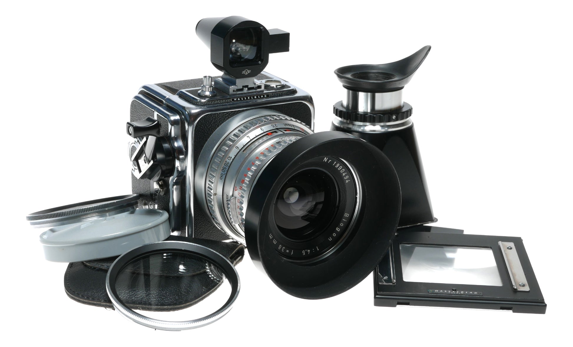 Hasselblad Super Wide C Zeiss Biogon 1:4.5 f=38 mm SWC camera set