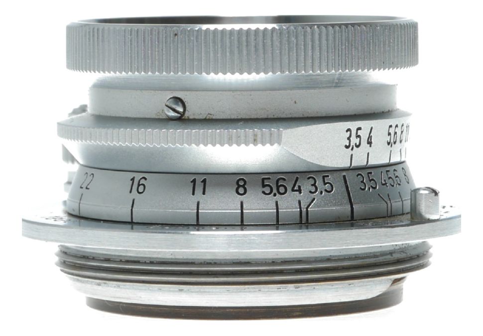 Ernst Leitz Wetzlar Summaron 1:3.5 f=3.5cm lens M39 to Leica M adapter hood caps