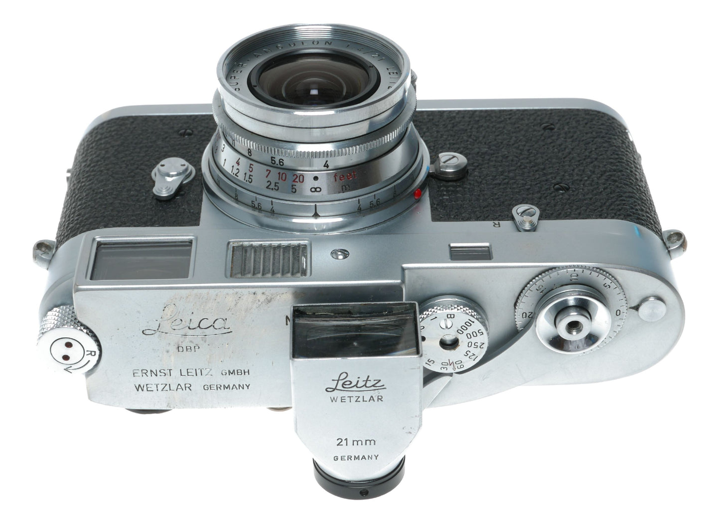 Leica M2 35mm RF film camera 21mm Finder Super-Angulon 1:4/21 lens