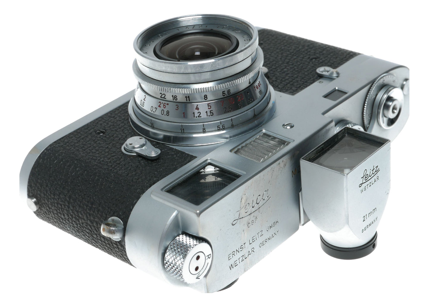 Leica M2 35mm RF film camera 21mm Finder Super-Angulon 1:4/21 lens