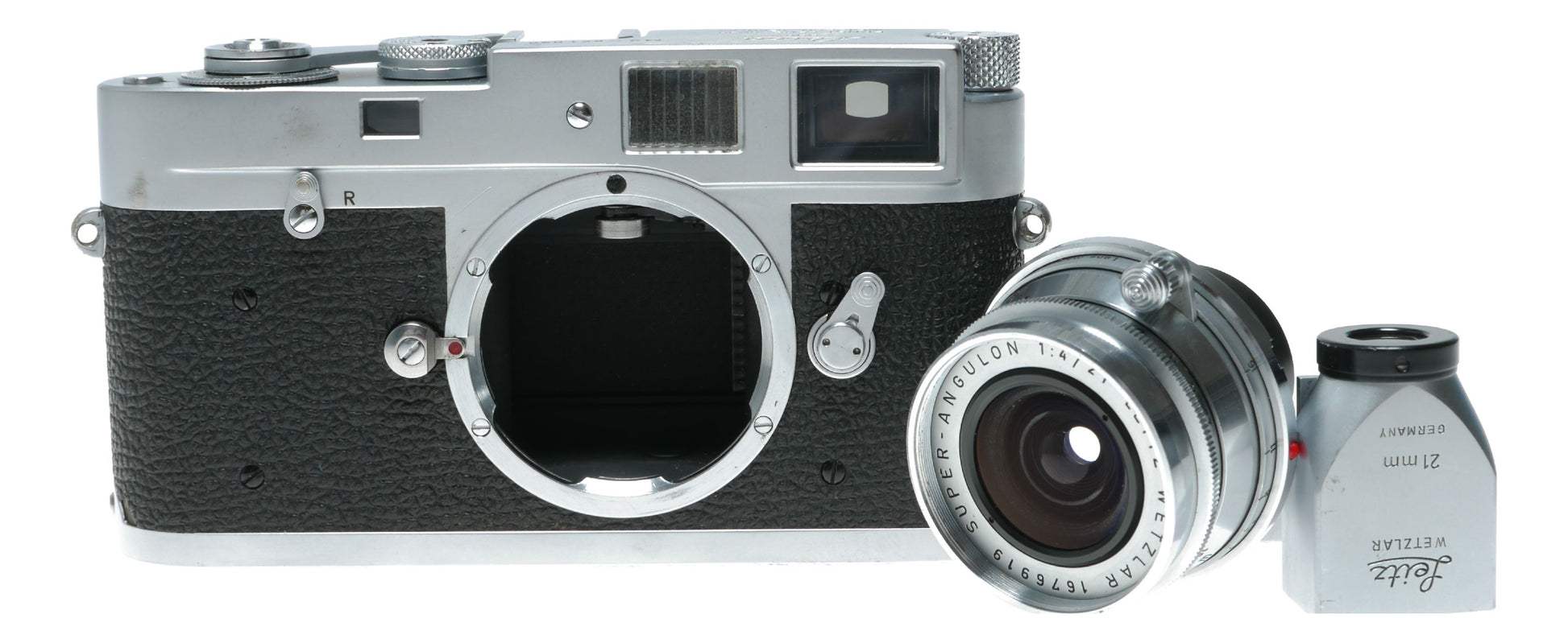 Leica M2 35mm RF film camera 21mm Finder Super-Angulon 1:4/21 lens