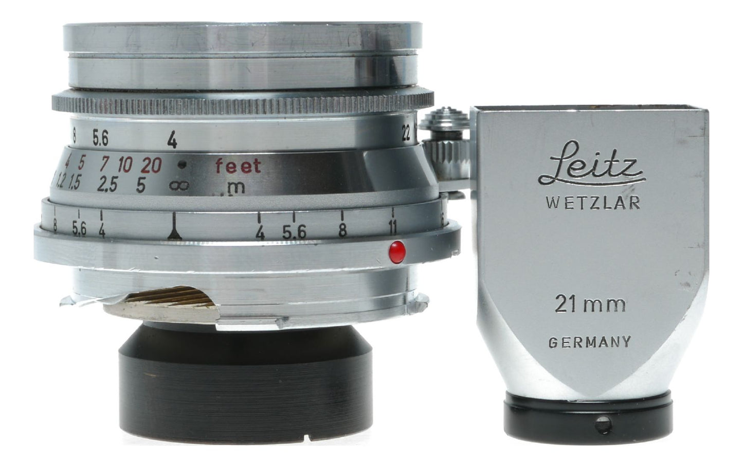 Leica M2 35mm RF film camera 21mm Finder Super-Angulon 1:4/21 lens