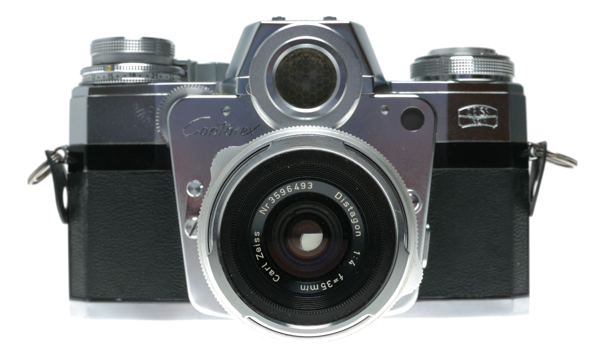 Zeiss Ikon Contarex Bullseye SLR film camera Distagon Sonnar Planar