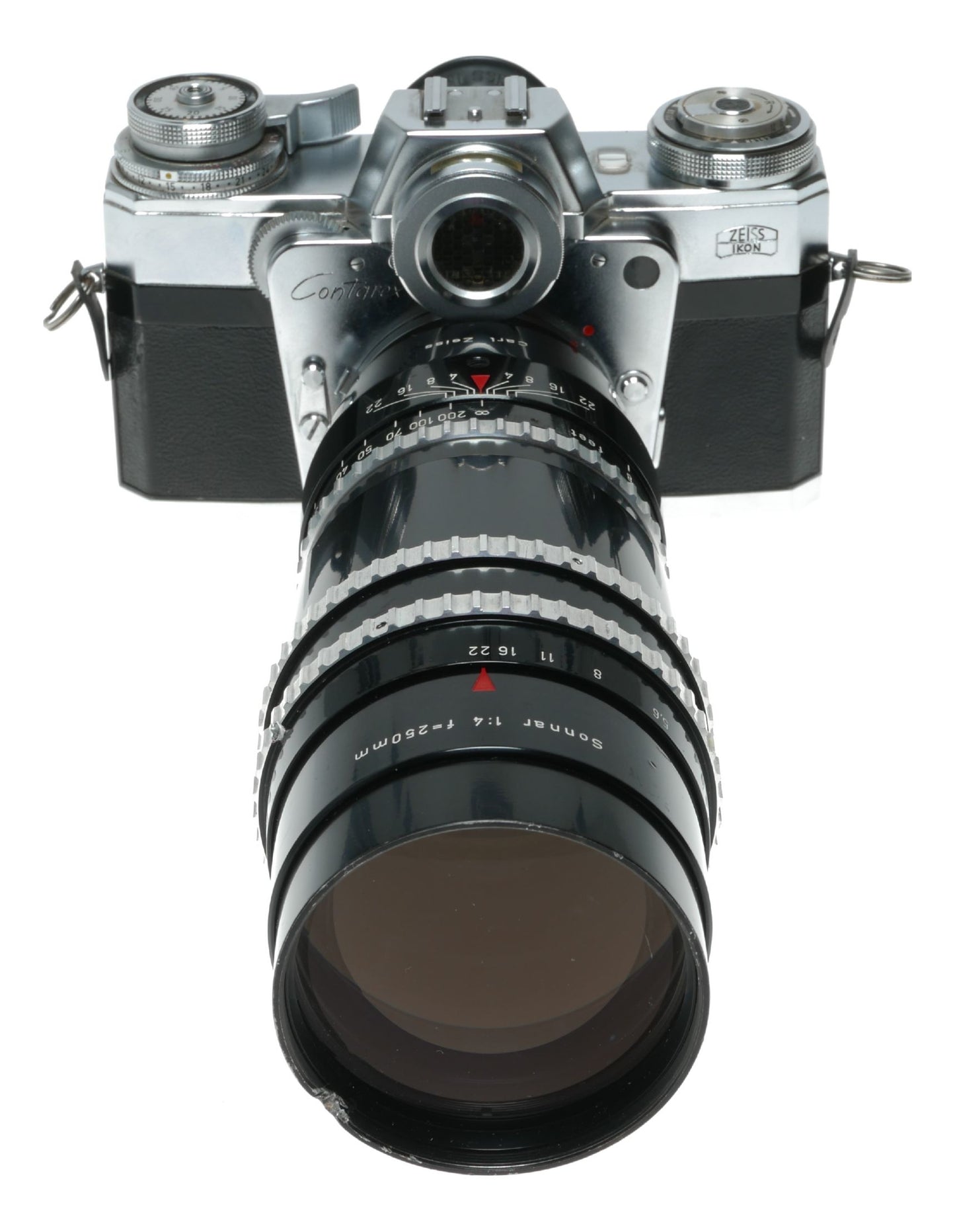 Zeiss Ikon Contarex Bullseye SLR film camera Distagon Sonnar Planar