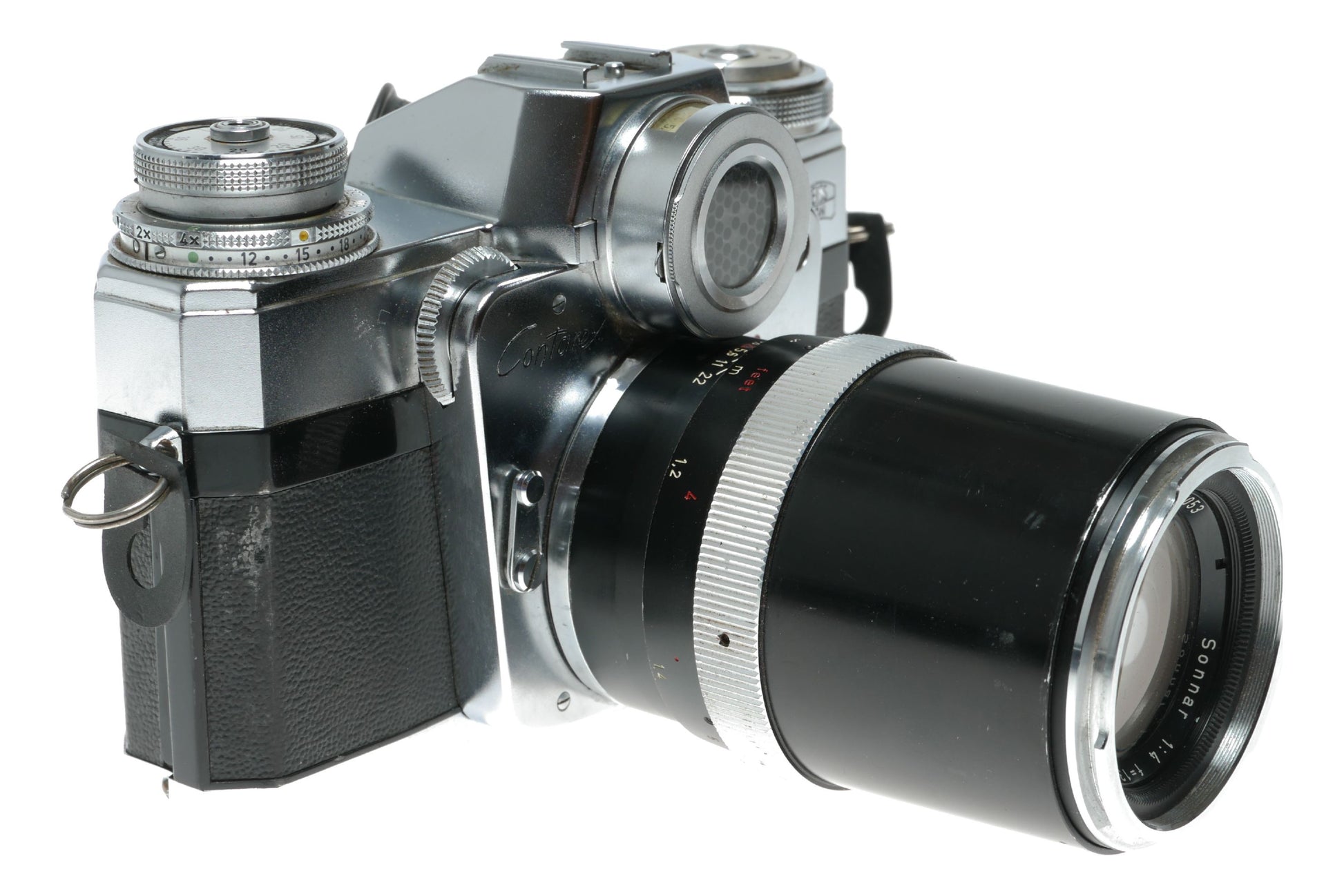 Zeiss Ikon Contarex Bullseye SLR film camera Distagon Sonnar Planar