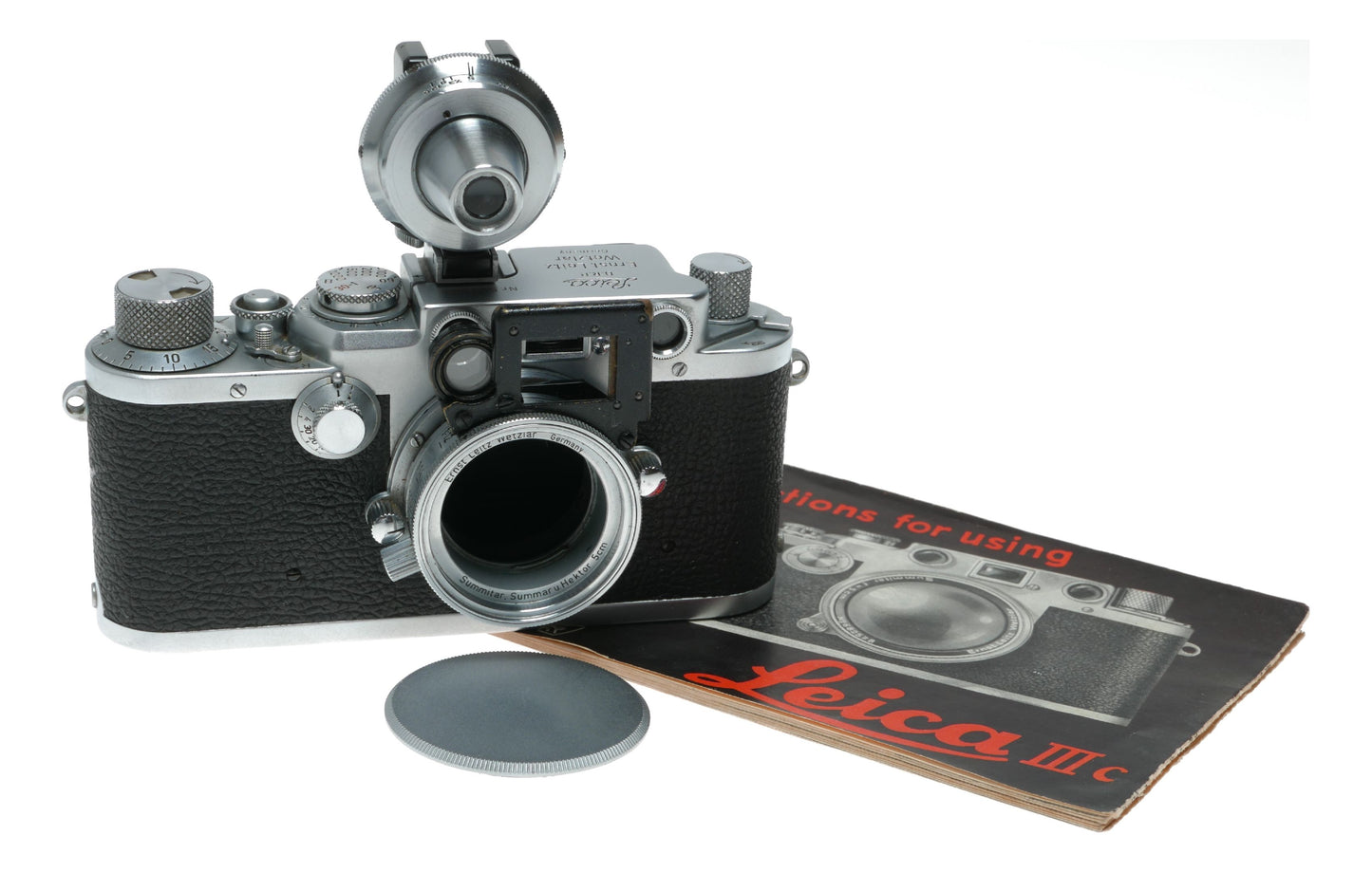 Leica IIIf 35mm RF camera body VIOOH Leitz Universal viewfinder close focus