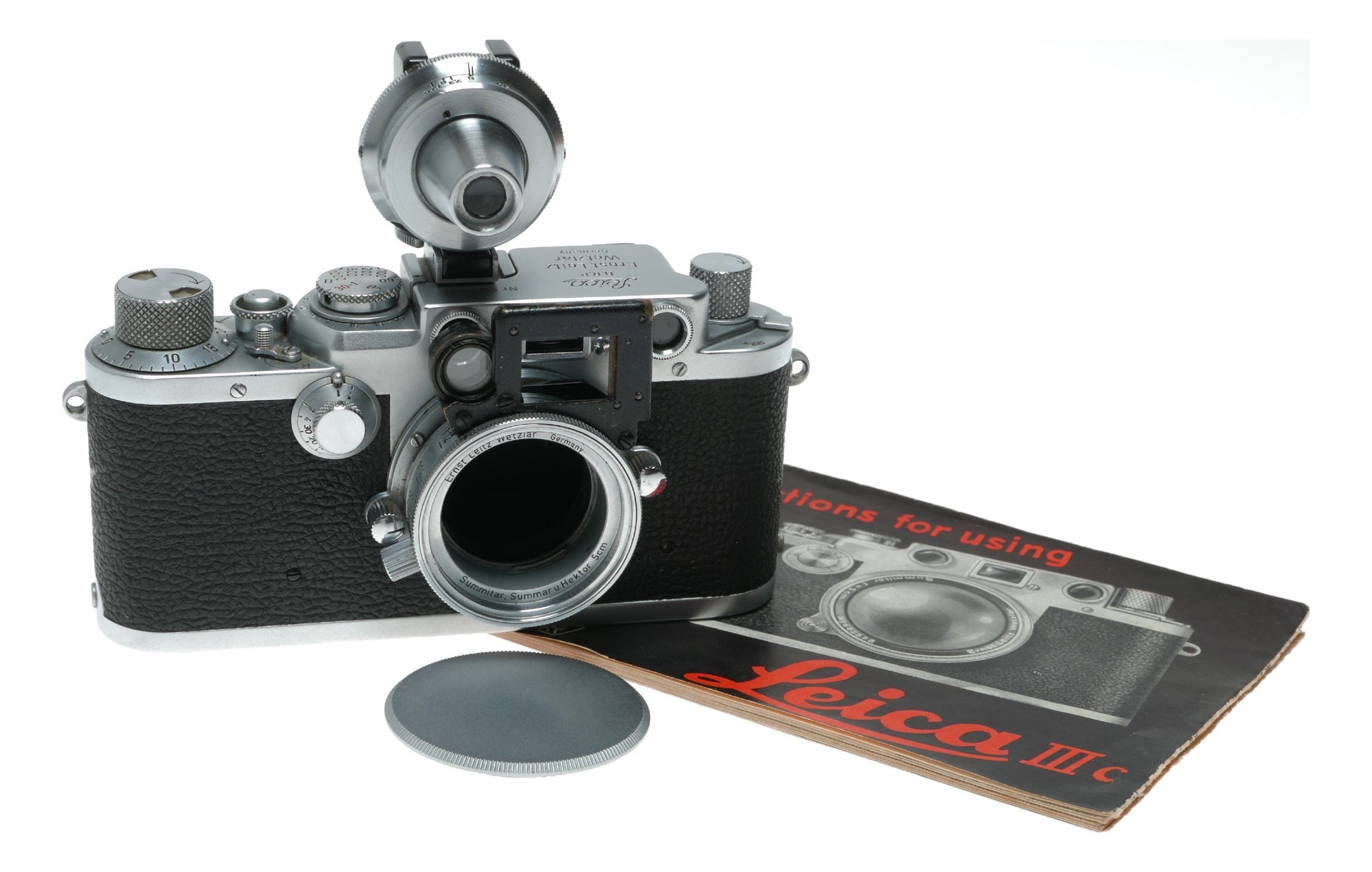 Leica IIIf 35mm RF camera body VIOOH Leitz Universal viewfinder close focus