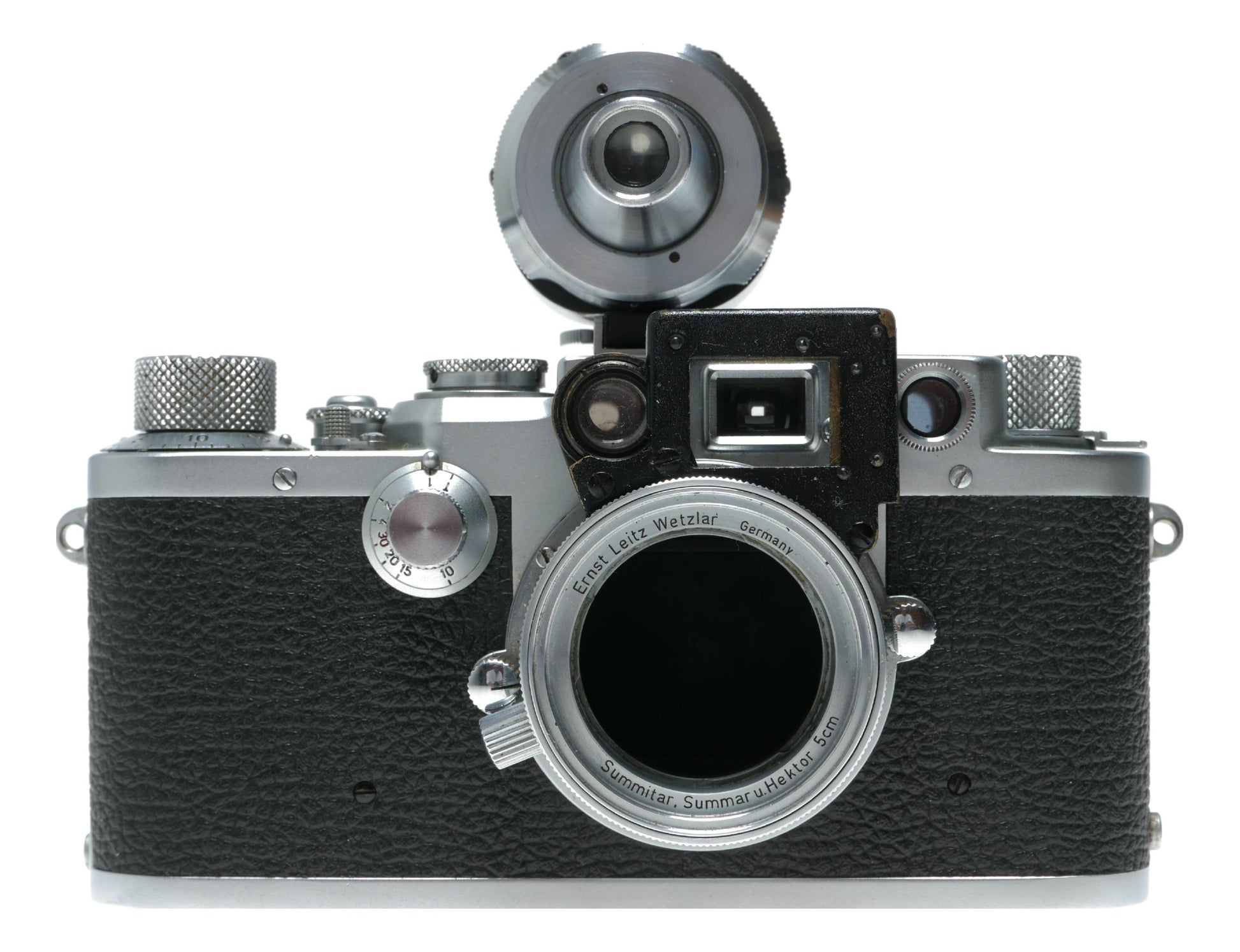 Leica IIIf 35mm RF camera body VIOOH Leitz Universal viewfinder close focus
