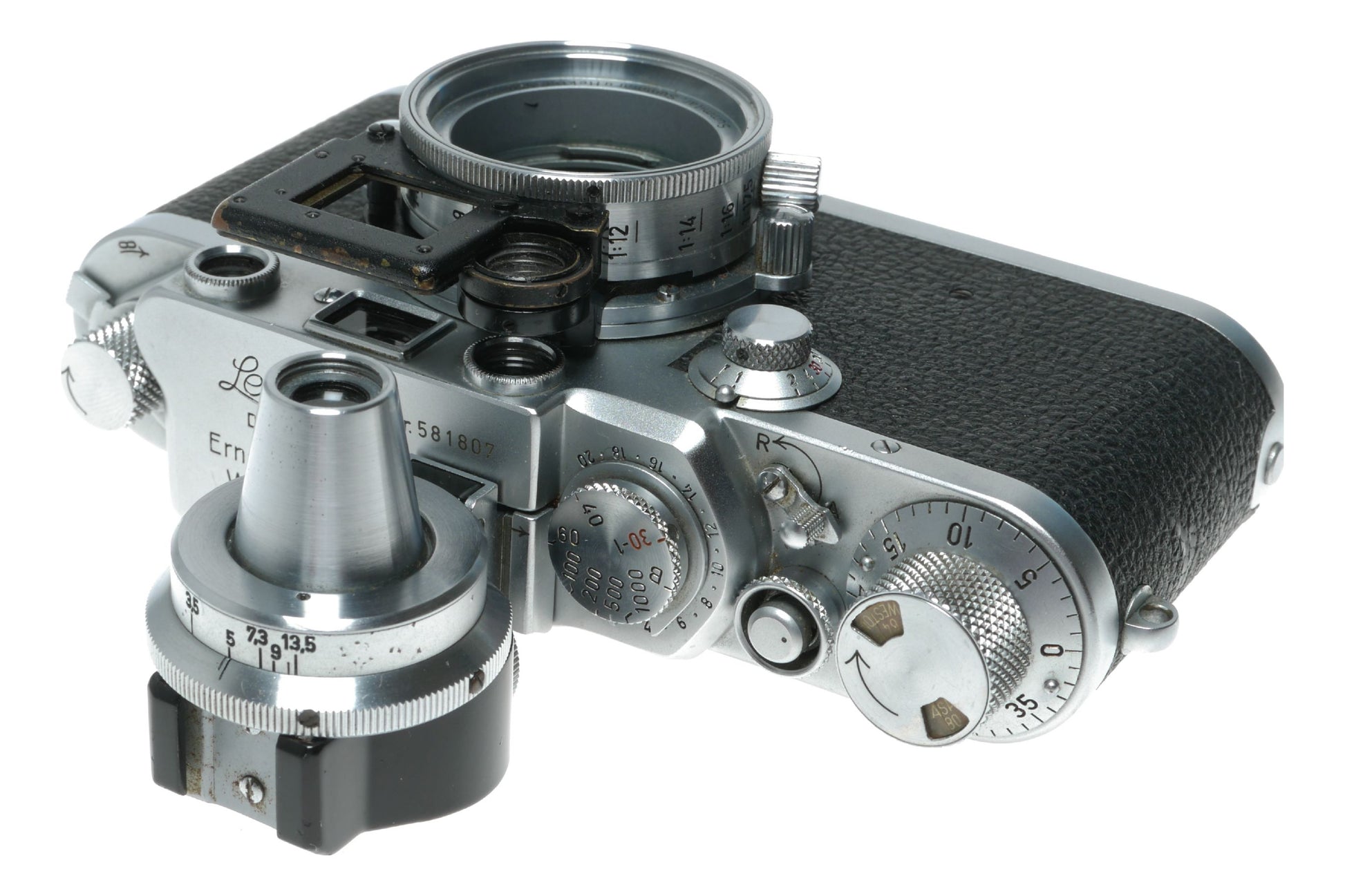 Leica IIIf 35mm RF camera body VIOOH Leitz Universal viewfinder close focus