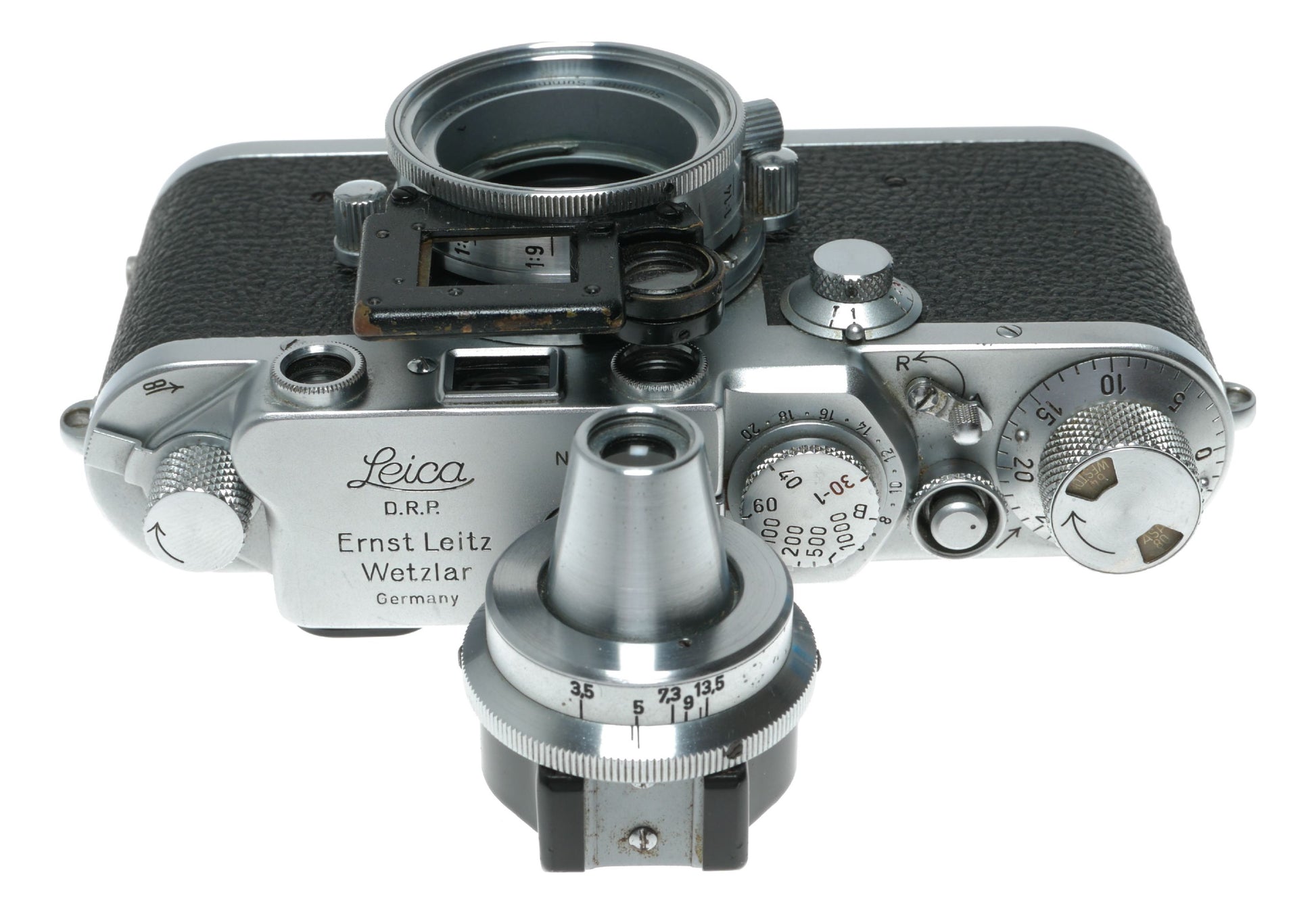 Leica IIIf 35mm RF camera body VIOOH Leitz Universal viewfinder close focus