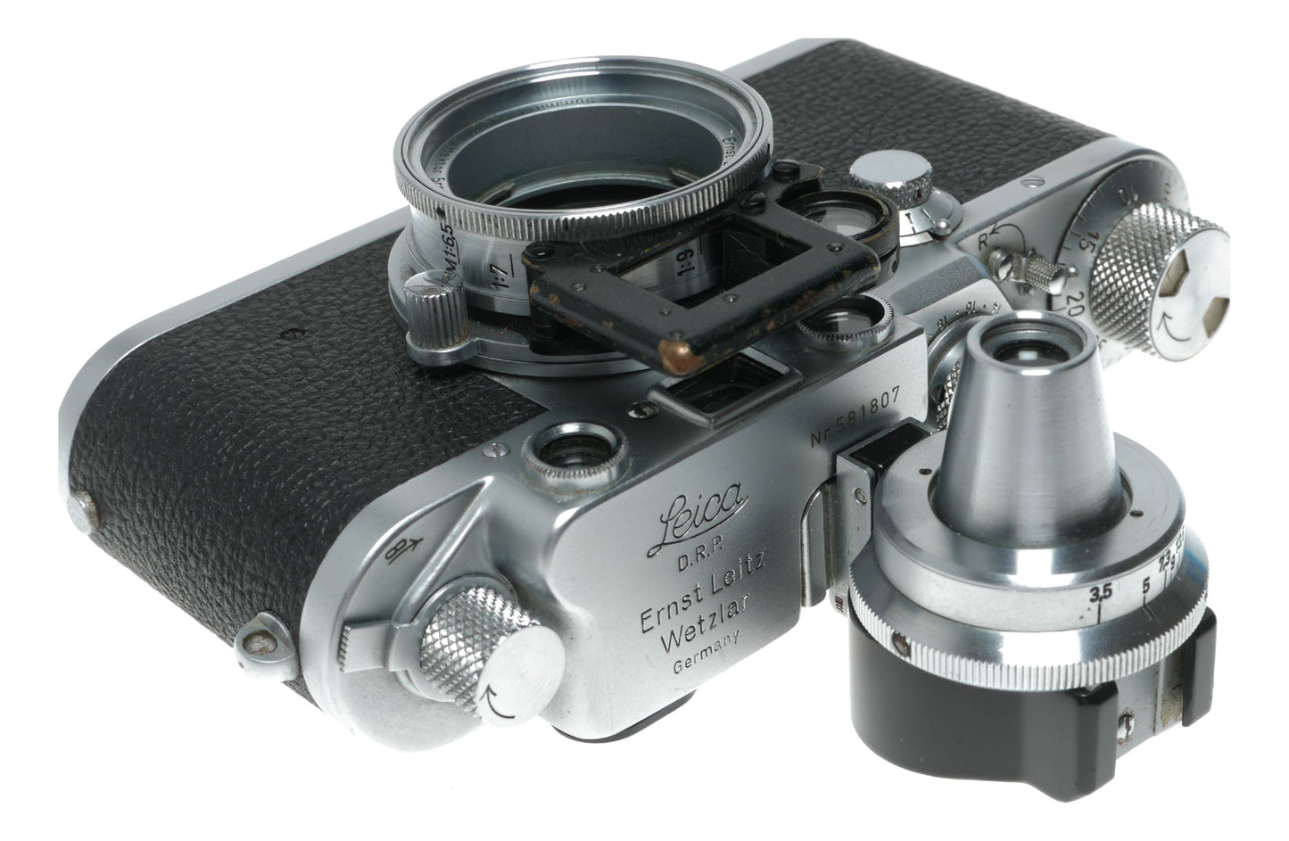 Leica IIIf 35mm RF camera body VIOOH Leitz Universal viewfinder close focus