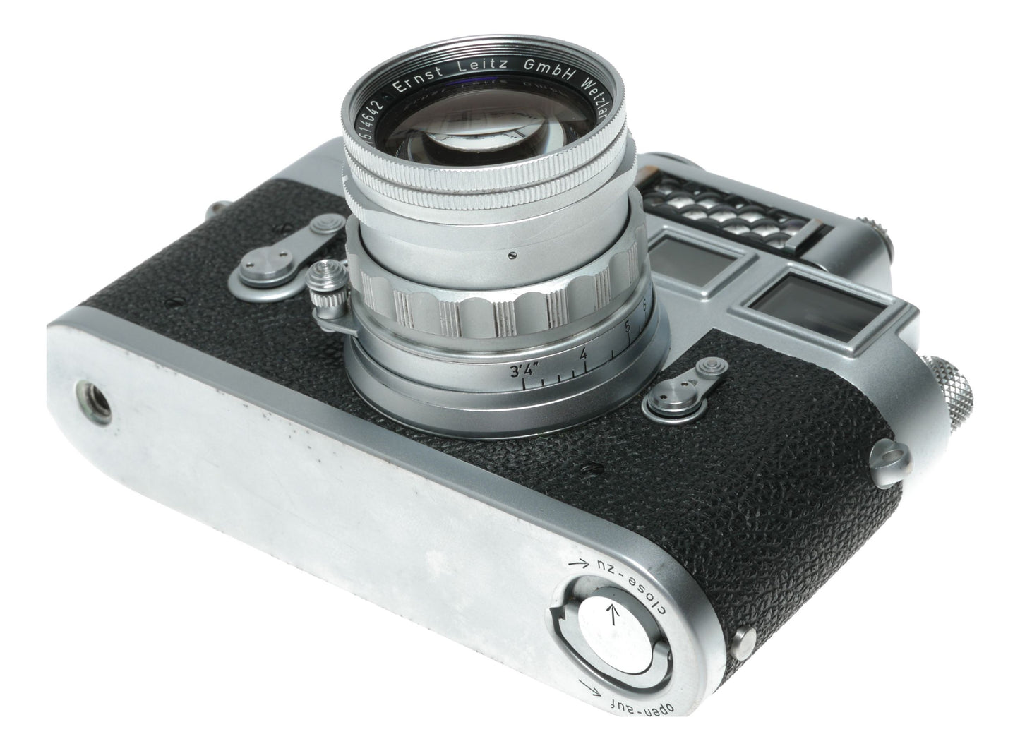Leica M3 35mm RF film camera Summicron f=5cm 1:2 lens Meter MC filters half case