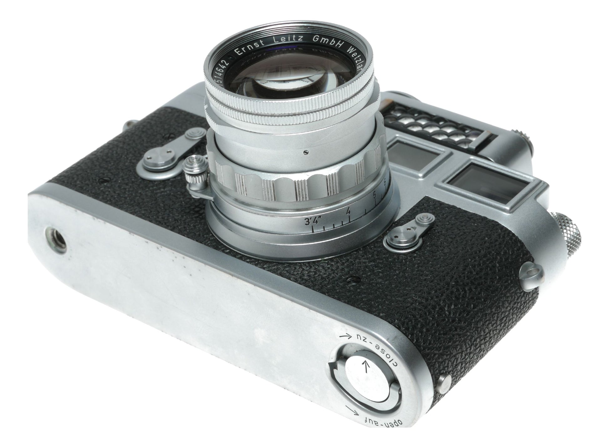 Leica M3 35mm RF film camera Summicron f=5cm 1:2 lens Meter MC filters half case