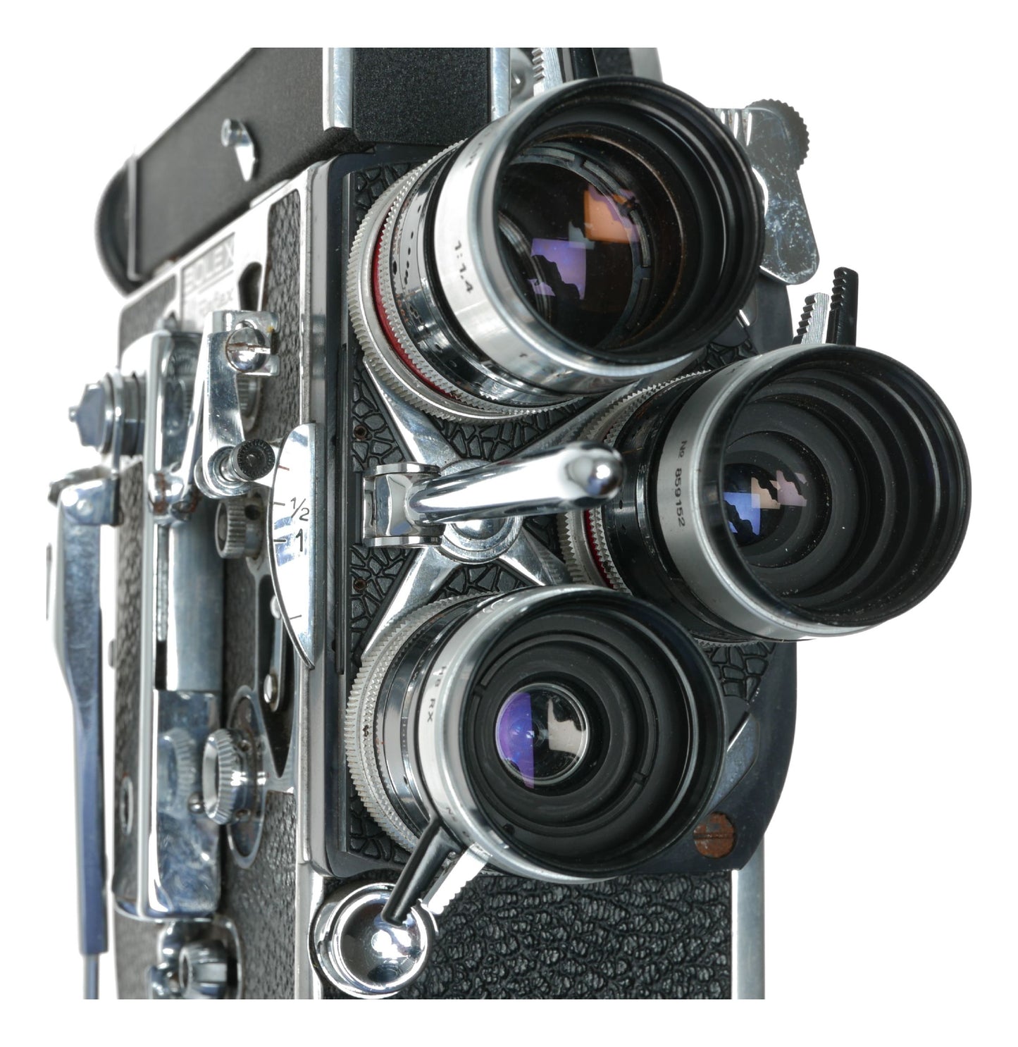 Bolex H8 Reflex 8mm vintage movie camera Kern Macro-Switar RX lenses manual