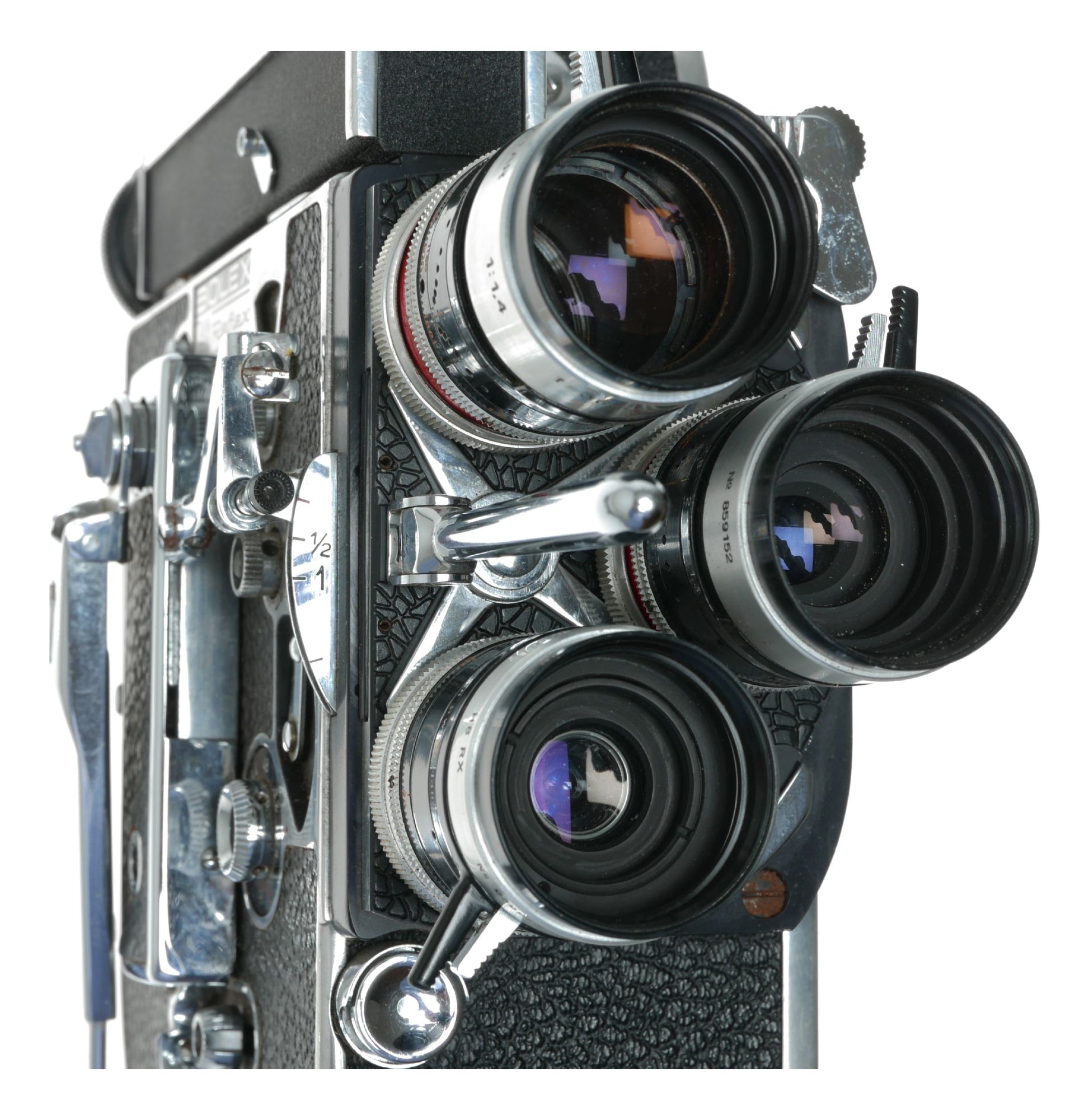Bolex H8 Reflex 8mm vintage movie camera Kern Macro-Switar RX lenses manual
